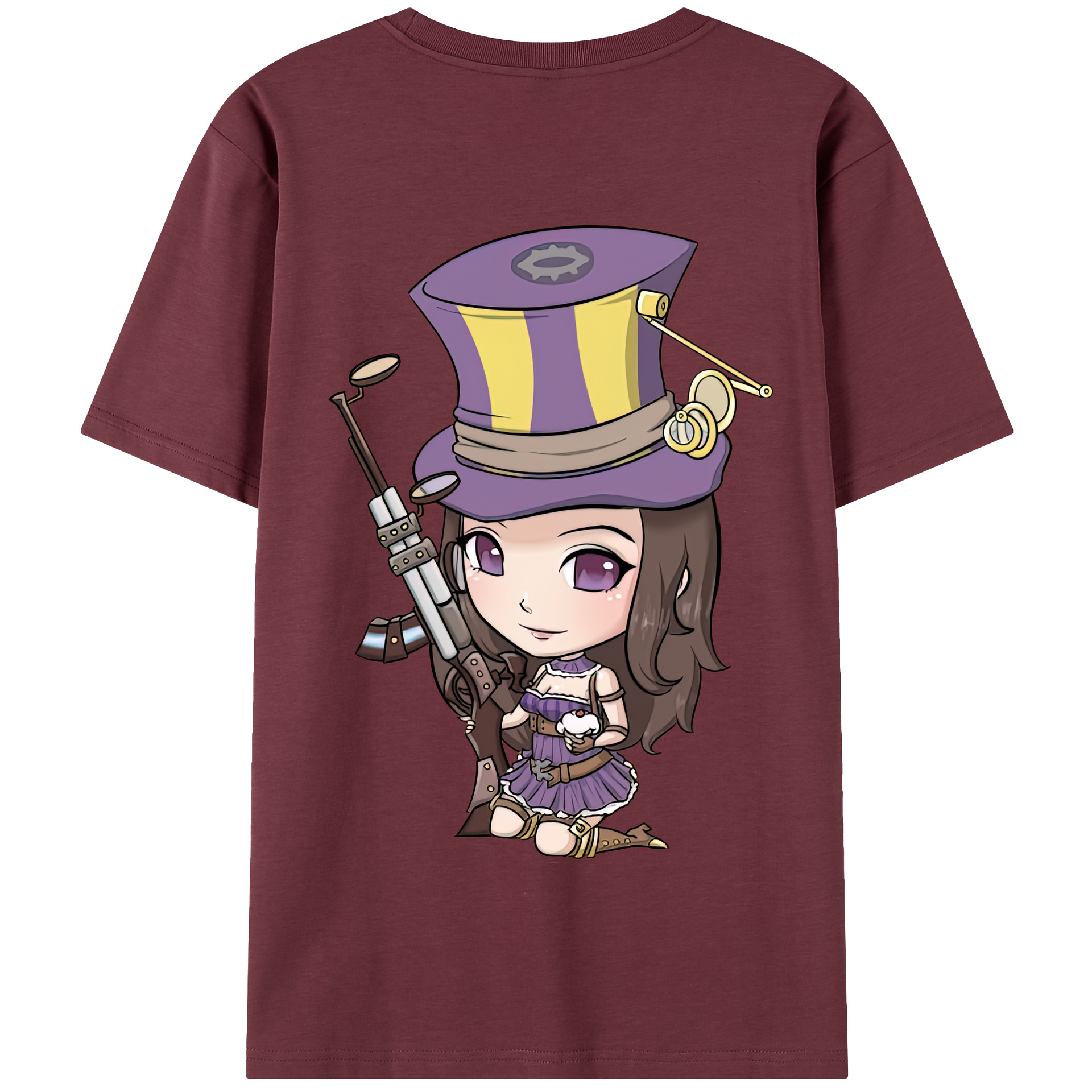 リーグ・オブ・レジェンド League of Legends LOL 綿100％半袖Tシャツ（背面プリント）